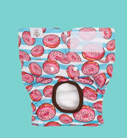 Donut Print Reusable Pet Nappy, size M