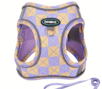 Purple harness and lead for small dogs