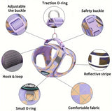 Purple harness and lead for small dogs