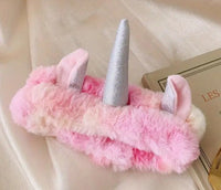 Plush Unicorn Theme Cosmetic Headband