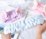 Plush Animal Ear Cosmetic Headband