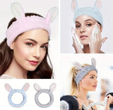 Plush Rabbit Ear Cosmetic Headband