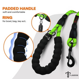 TUGZEE Dog Leash with Comfortable Padded Handle Reflective - Strong & Durable for Small Medium and Large Dogs