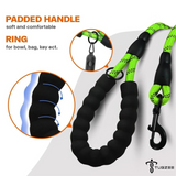 TUGZEE Long Dog Leash for Dog Training Reflective with Comfortable Padded Handle Heavy Duty Dog Lead for Large Medium Small Dogs