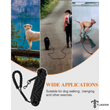 TUGZEE Long Dog Leash for Dog Training Reflective with Comfortable Padded Handle Heavy Duty Dog Lead for Large Medium Small Dogs