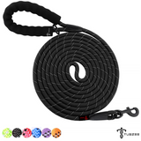 TUGZEE Long Dog Leash for Dog Training Reflective with Comfortable Padded Handle Heavy Duty Dog Lead for Large Medium Small Dogs