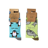 The Belly Sliding Bamboo Socks Duo
