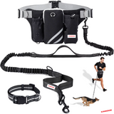 ZINGDOG Hands-Free Dog Leash with Waist Pouch for Running, Walking & Hiking