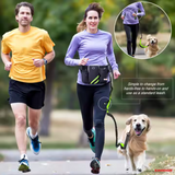 ZINGDOG Hands-Free Dog Leash with Waist Pouch for Running, Walking & Hiking