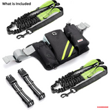ZINGDOG Hands-Free Dual Dog Leash with Waist Pouch for Running, Walking & Hiking