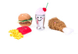 ZippyClaws cat toy 4 pack fast food themed catnip toys burgerfries chicken shake