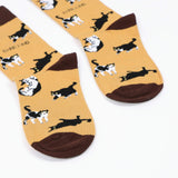 Brown Cat Pet 2-Pack Pair Bamboo Sock Set