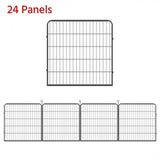 24 Panels 80cm Tall Heavy Duty Dog Pen 19.2 Metre Length Overall