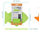 LickiMat - Casper - Orange  Enrich Feeding Time for Cats.  Whisker Friendly.  Allows Crouching Whilst Feeding.  Authentic LickiMat® Boredom Buster for Cats. Perfect for Raw Food, Wet Food, Treats, Yogurt, Spreads, Liquid Food, Pet Food.  Slow Feeder, Healthy and Fun Alternative to a Cat Feed Bowl. Available in a Variety of Colours.