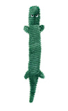 Ropetilez dog toys from ZippyPaws are built for slithery, wiggly fun and serious play!&nbsp;

Designed with a rope that runs through the entire body, the Alligator delivers tug-ready durability with a lightweight, no-stuffing design. Crinkle material and assorted fabrics keep dogs engaged from head to tail.

The Ropetilez Alligator features a rope that runs through the full length of the toy for interactive tug and shake play. No stuffing for less mess. Crinkle material adds enticing sound and texture. Made