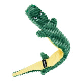 Ropetilez dog toys from ZippyPaws are built for slithery, wiggly fun and serious play!&nbsp;

Designed with a rope that runs through the entire body, the Alligator delivers tug-ready durability with a lightweight, no-stuffing design. Crinkle material and assorted fabrics keep dogs engaged from head to tail.

The Ropetilez Alligator features a rope that runs through the full length of the toy for interactive tug and shake play. No stuffing for less mess. Crinkle material adds enticing sound and texture. Made