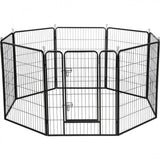 Heavy Duty 8 Panel Pet Playpen Dog Pen Dog Playpen 80x100cm (WxH)