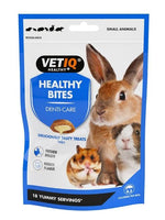 VetIQ Healthy Bites Denti-Care Treats for Small Animals have been developed by animal nutritionists to give your pet a delicious treat that will help to care for their dental health. Comprising of a crispy outer shell with a cream-filled centre, each treat contains eucalyptus and coconut oil to help fight the formation of plaque, pomegranate to help control the build-up of tartar, and clove oil to aid fresh breath. VetIQ Healthy Bites are soya free, and contain no artificial colours or flavours, and no adde