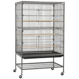 52″ H Large Cage Rolling Metal Bird Cage