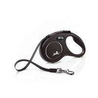 Flexi Classic Tape 5m Black (L) Retractable Leash