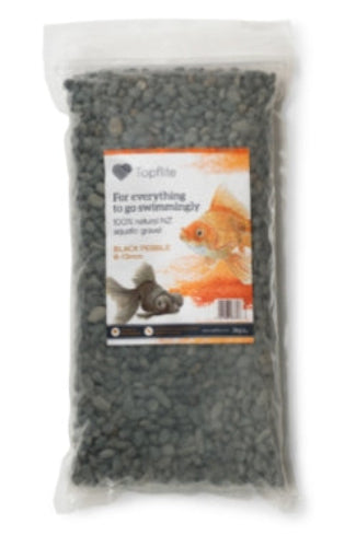3kg Gravel Black Pebble