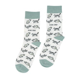 Save the Green Cat Bamboo Socks