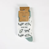 Save the Green Cat Bamboo Socks