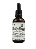 Herbology Calm Me Solution For Dogs & Puppies 50ml  The Natural Way To Calm And Relax Stressed Or Nervous Pets. Contains Sweet Almond Oil, Grapeseed, Wheatgerm, Lavender And Chamomile Roman