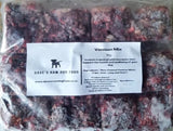 Venison is packed with nutrients that support the health and well-being of your dog. Deer meat contains a high amount of B vitamins, giving your dog the energy they need. Venison also provides the perfect amount of zinc and iron to support a healthy immune system and organ function.

Ingredients: Venison meat, Venison Liver, Venison Tripe and Venison Heart and Lung