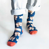 Blue Farm Animals Bundle of 3 Bamboo Sock Set