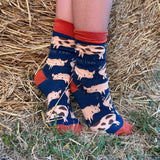 Farm Rainbow Bundle of 4 Bamboo Sock Set