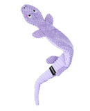 Ropetilez dog toys from ZippyPaws are built for slithery, wiggly fun and serious play! 

Designed with a rope that runs through the entire body, the Purple Lizard delivers tug-ready durability with a lightweight, no-stuffing design. Crinkle material and assorted fabrics keep dogs engaged from head to tail.

The Ropetilez Lizard features a rope that runs through the full length of the toy for interactive tug and shake play. No stuffing for less mess. Crinkle material adds enticing sound and texture. Made wit