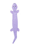 Ropetilez dog toys from ZippyPaws are built for slithery, wiggly fun and serious play! 

Designed with a rope that runs through the entire body, the Purple Lizard delivers tug-ready durability with a lightweight, no-stuffing design. Crinkle material and assorted fabrics keep dogs engaged from head to tail.

The Ropetilez Lizard features a rope that runs through the full length of the toy for interactive tug and shake play. No stuffing for less mess. Crinkle material adds enticing sound and texture. Made wit