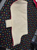 Recycled Wool Blanket Dog Coat - Cream 35cm