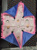 Cat Hammock with clips - Rabbit Print