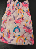 Pink Unicorn Print Reusable Pet Nappy, size S