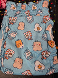 Breakfast Print Reusable Pet Nappy, size S