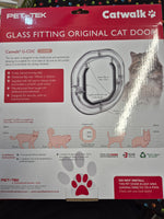Catwalk Glass Fitting Cat Door Clear