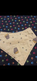 LuxeDog Honey Bear Reversible Dog Bandana - Handmade in NZ