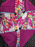 Cat Hammock with clips - Parrot Print