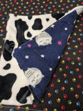 Bird or Rat hammock - cow/owl print