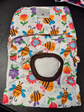Bee Print Reusable Pet Nappy, size M