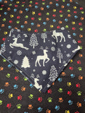Kash's Closet - Dog Bandana - Reversible - Christmas Print
