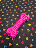 Small Dog Toy – 10 cm Textured Bone
