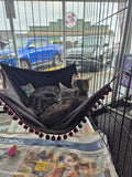 Cat Hammock with clips - Hippo Print