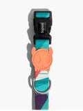 dog collar with strong buckle and metal d ring zee dog ella adjustable collar close up