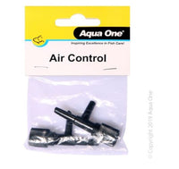 Aqua One Air Line Control Valve 2pk. Aqua One Airline Accessories provide you complete control over airflow within your aquarium.  Aqua One airline control valves allow you to control the airflow in your aquarium.