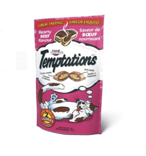 Whiskas Temptations - Hearty Beef 85g