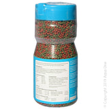 Aqua One - Economy Pellet - 1mm - 110g Bottle  Aqua One Fish Food provides your fish with a naturally composed diet that will maintain energy levels, boost their immune system and enhance their natural colours. Containing essential nutrients that are easily digestible, Aqua One Fish Food is suitable for daily use.  Aqua One Economy Floating Pellets have been developed to provide a complete diet for all types of fish and will not cloud the water.