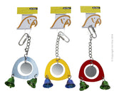 Bird Toy Acrylic Mirror with 2 Bells. Avi One Bird Toys are designed to provide enrichment and entertainment for your avian pet. Providing environmental enrichment for your pet bird enhances their quality of life, instincts and overall health and wellbeing. Create different activities for your bird by introducing a variety of toys and accessories such as bells, mirrors, ladders and swinging perches.